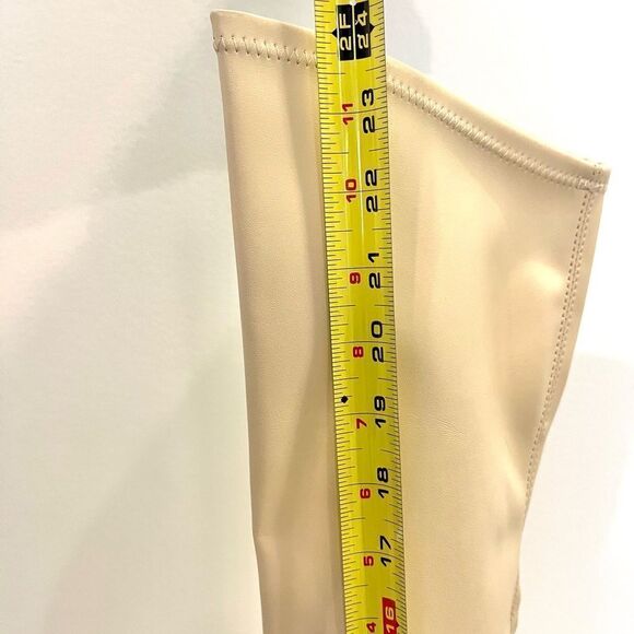 Schutz Guily Up Stretch Napa Leather Over the Knee Boots in Eggshell 5, NWOB - Picture 11 of 11